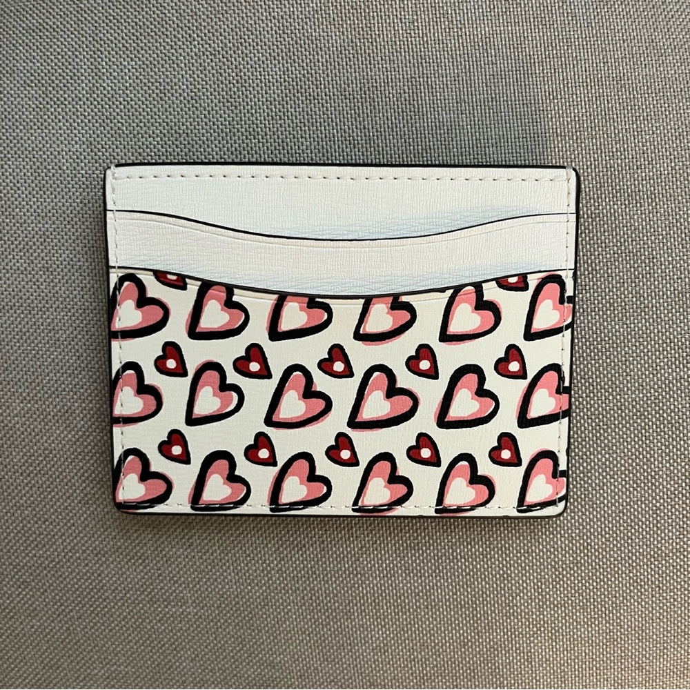 Kate Spade Heart Print Crossbody Bag + Card Holder Set Bundle - Picture 5 of 5